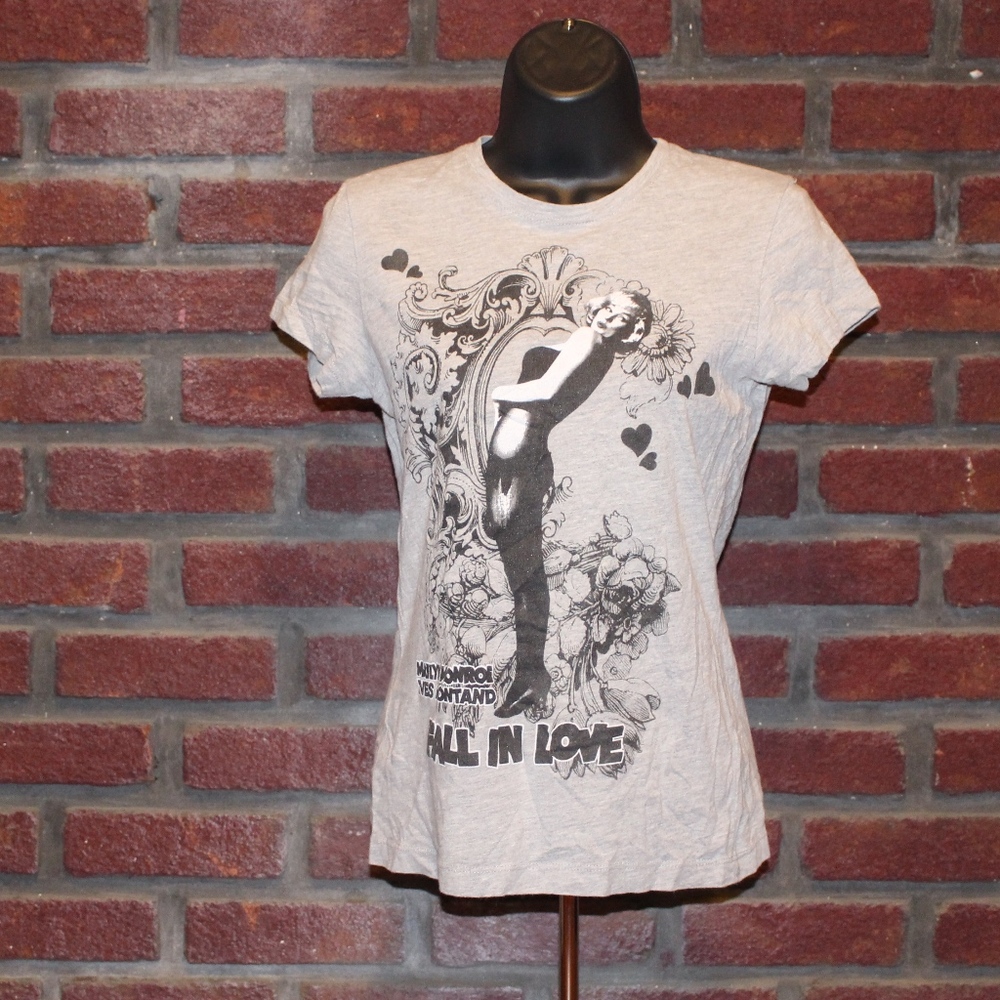 ⚫️Lady's Grey Marylin Monroe T-Shirt
